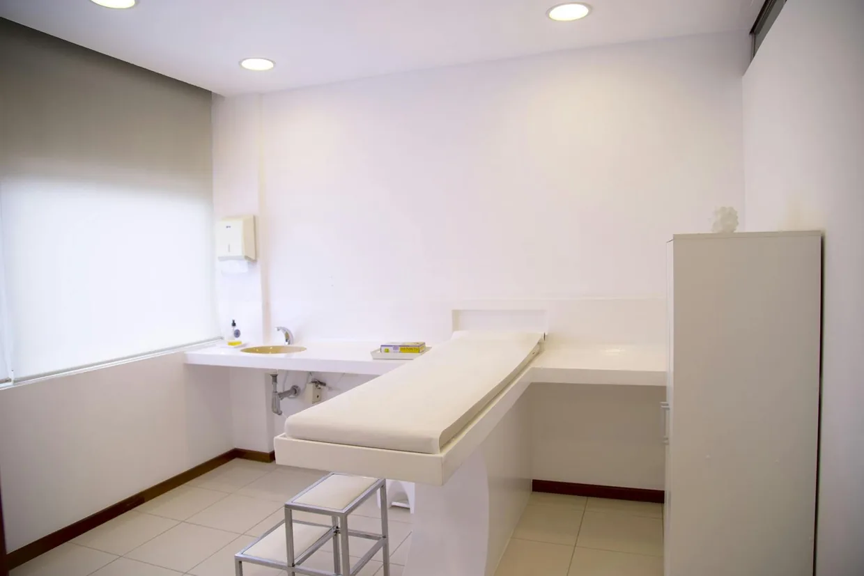 A bright, clean treatment room